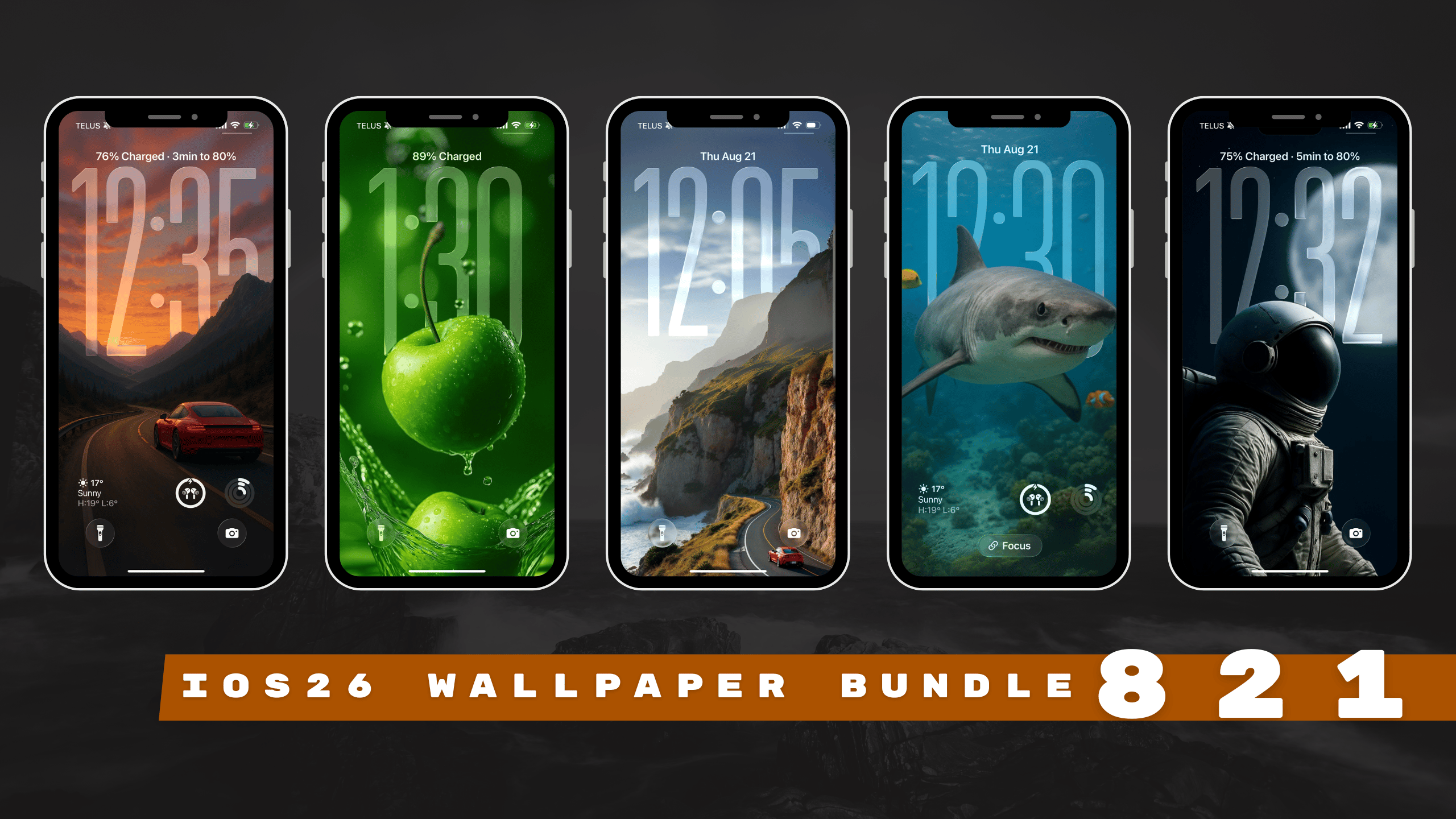 iOS26 Liquid Glass Wallpaper Pack 821 - Payhip