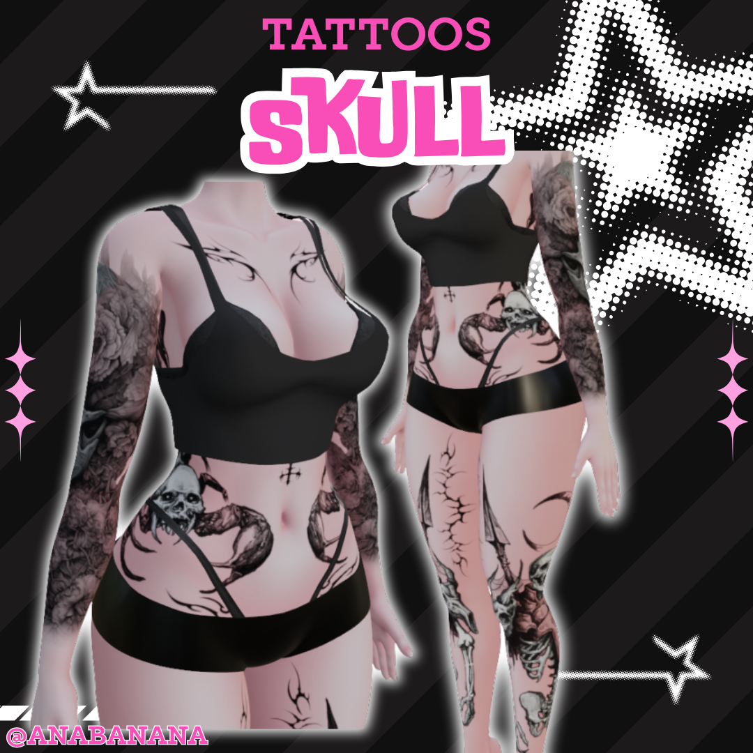 💀 Skull Tatts | Vrbase Egirl