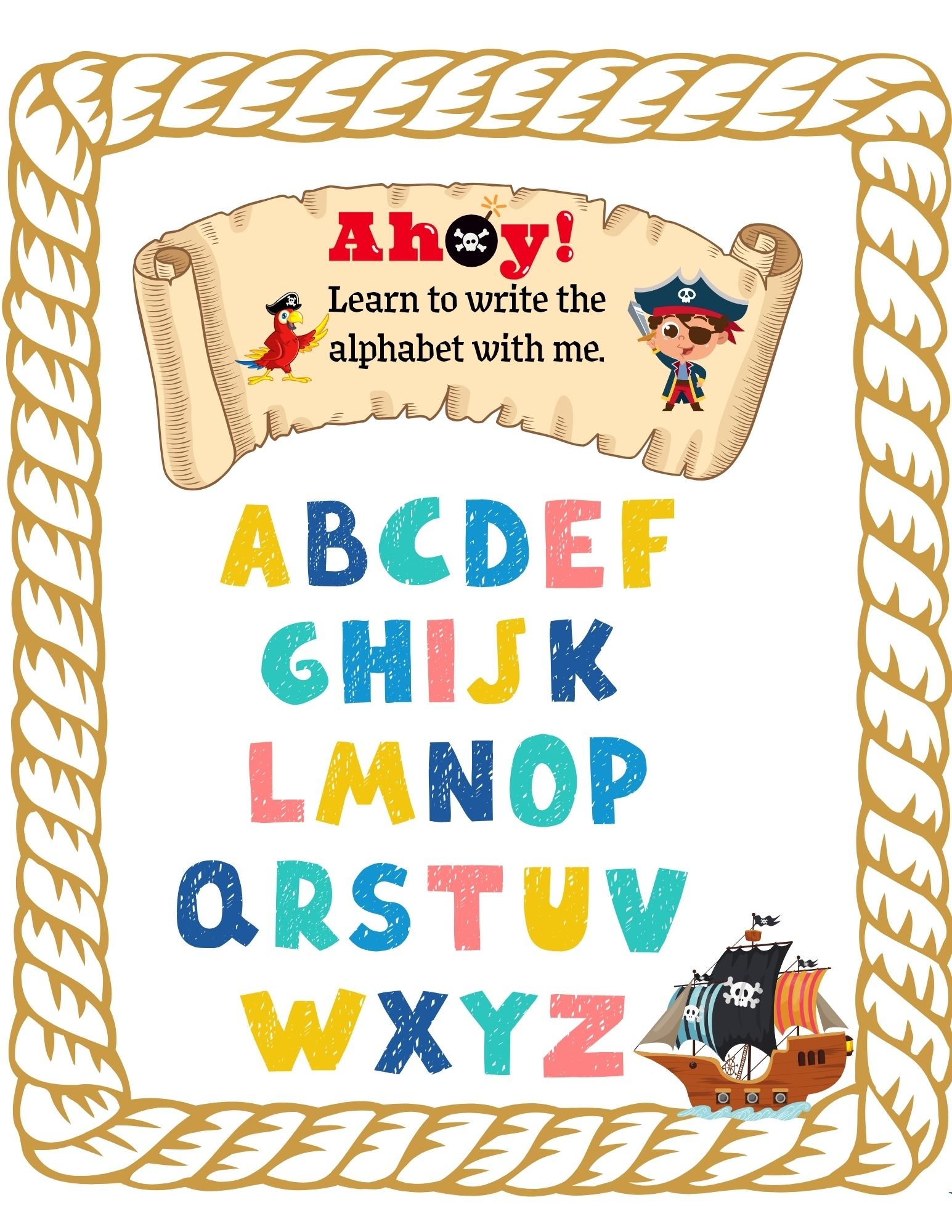 Pirate Alphabet - Payhip