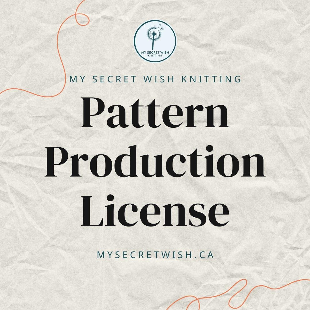 Pattern Production License from My Secret Wish Knitting