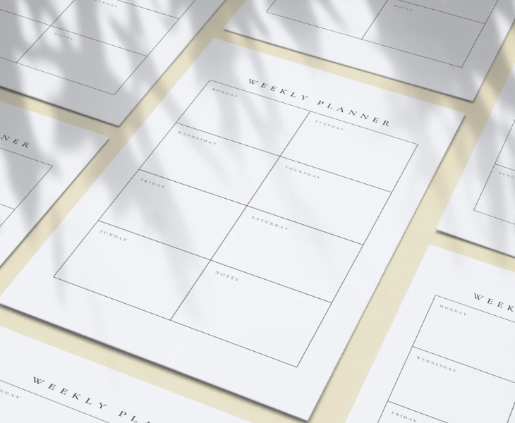 Weekly Planner Printable Minimalist Weekly Planner PDF, Weekly ...