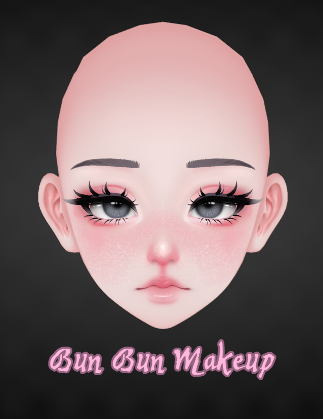 Bun Bun Makeup - chihiro head