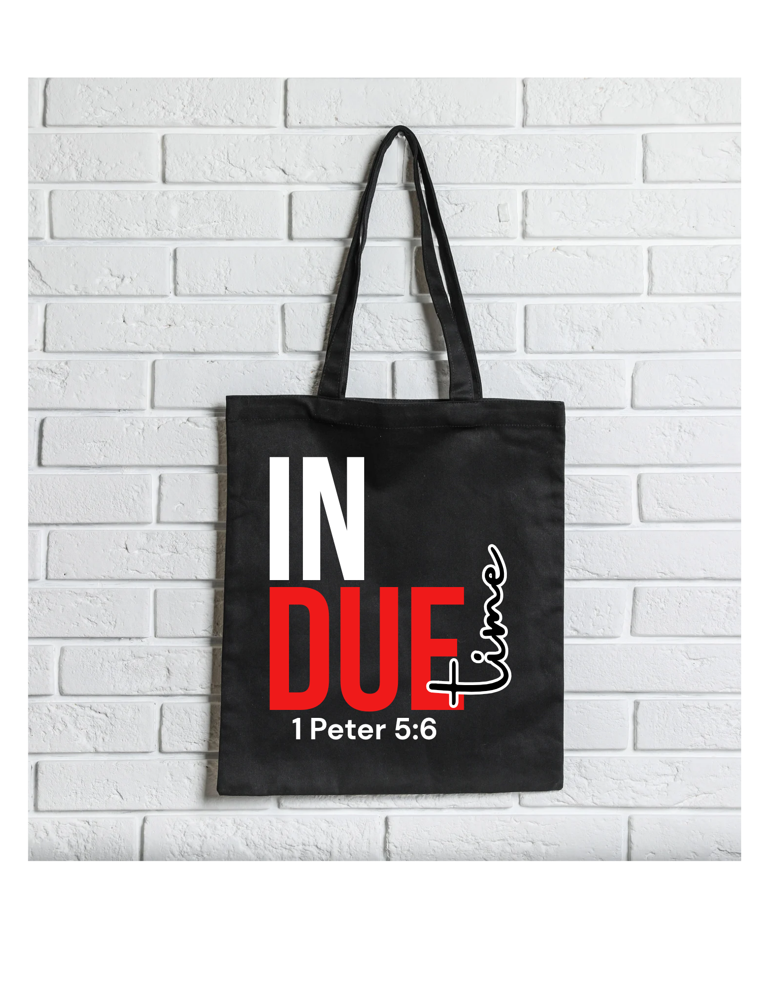 In Due Time Christian Tote Bag - Payhip