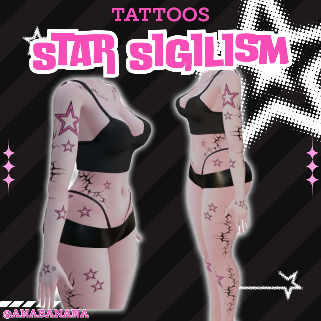 ⭐ Star Sigilism Tatts | Vrbase Egirl