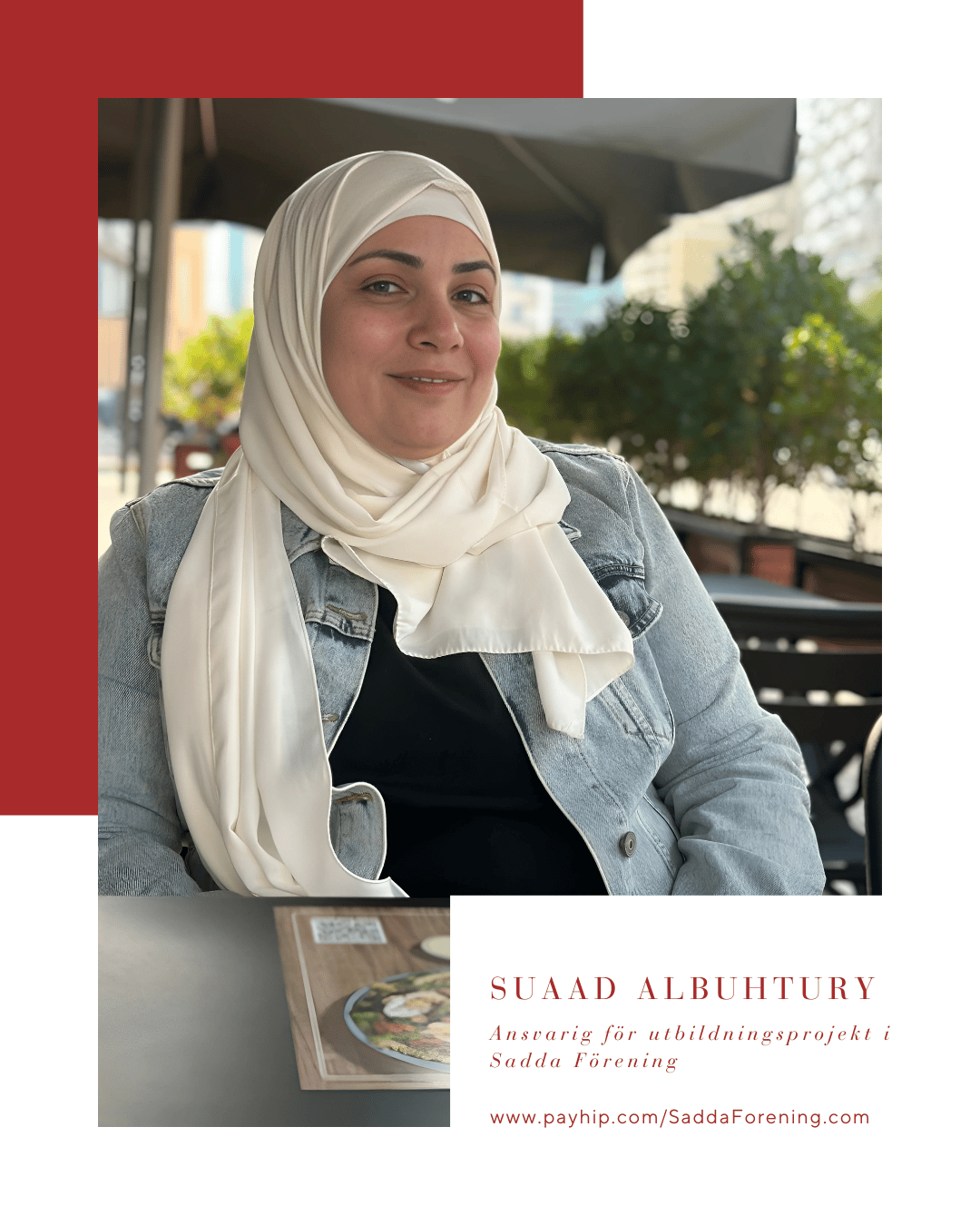 Utbildning och kultur är min väg till att stärka både individen och samhället — Suaad Albuhtury / Ansvarig för utbildningsprojekt i Sadda Förening - جمعية صدى