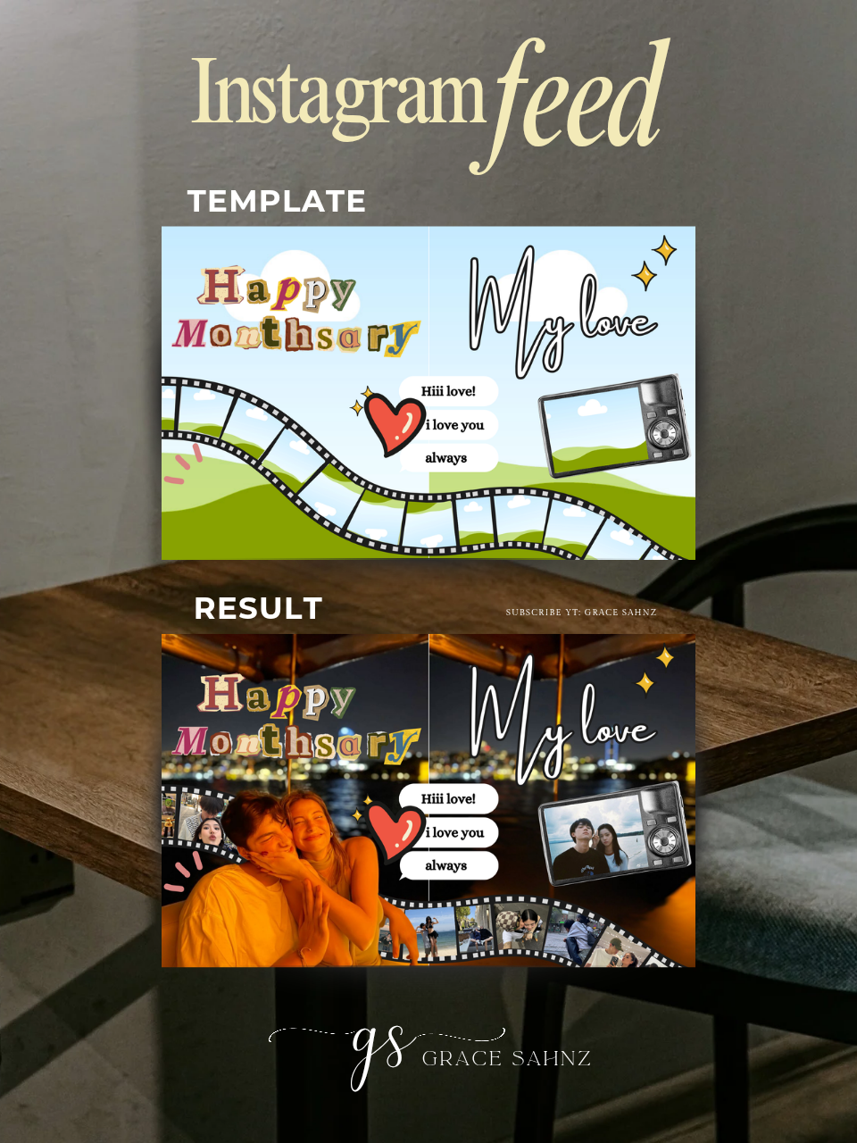 Instagram Scrapbook Carousel Template – 2 Pages (Editable in Canva ...