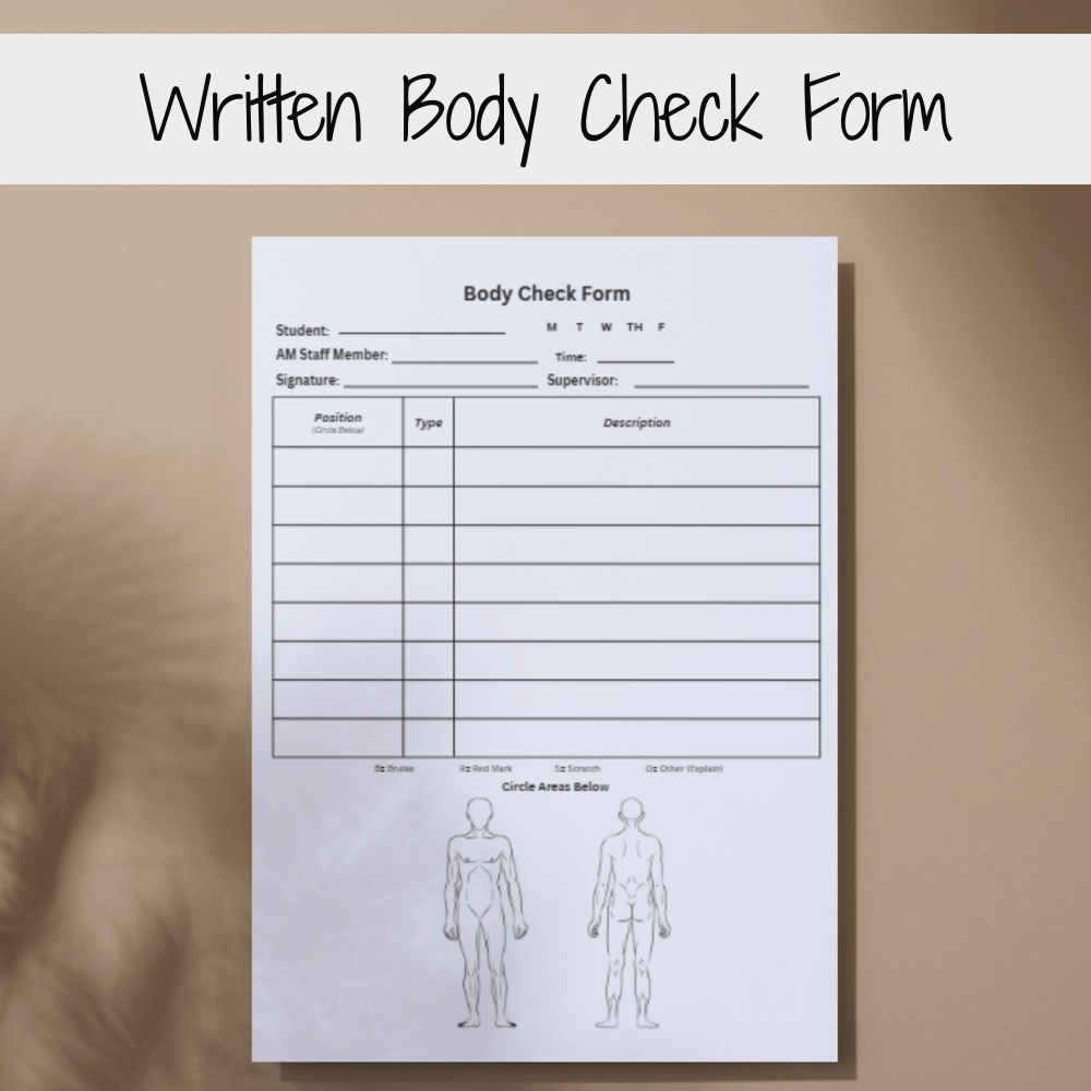 Written Body Check Form - Payhip