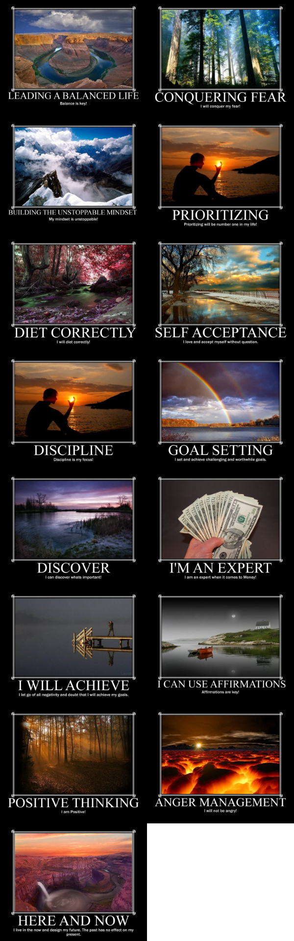 15 Affirmation Posters - Words to inspire, art to uplift  - daily affirmations made beautiful