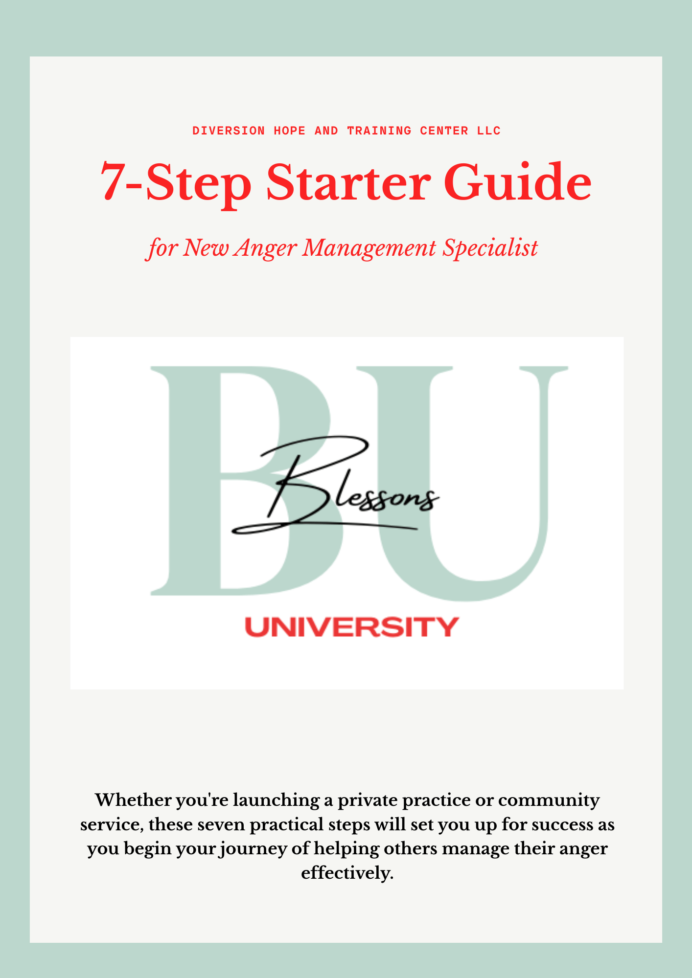 7 Step Starter Guide for Anger Management Specialist - Payhip