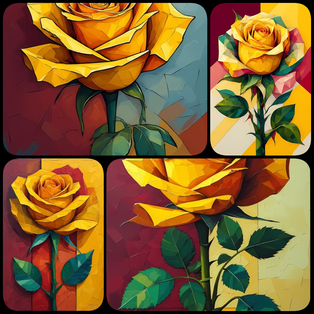 abstract art digital bundle, vibrant digital art, watercolor bonsai tree, bee purple iris art, yellow rose abstract, geometric abstract background, digital download art, printable wall art, bold abstract images, fashion textile design art, social media gr