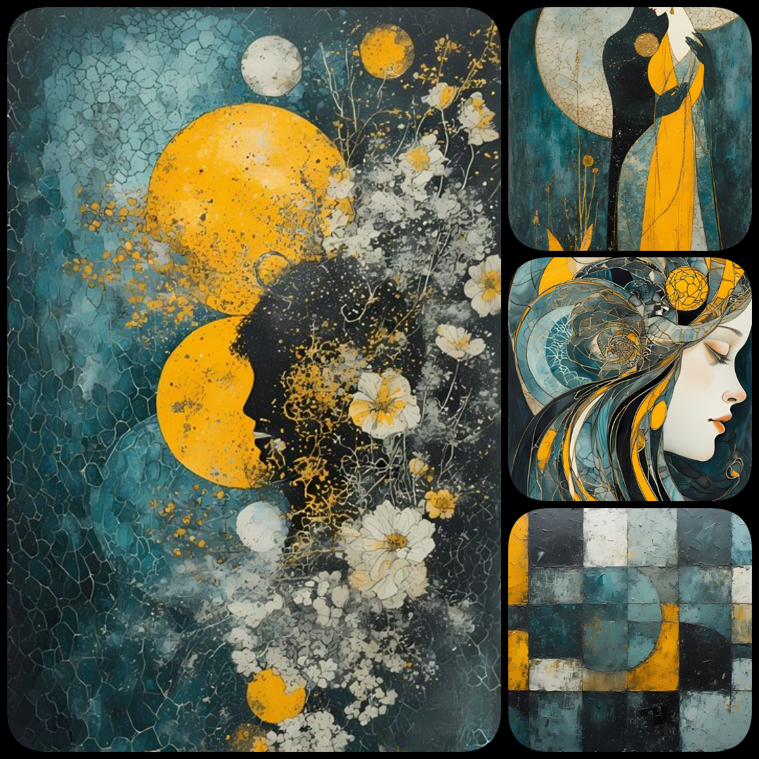 abstract art digital bundle, vibrant digital art, watercolor bonsai tree, bee purple iris art, yellow rose abstract, geometric abstract background, digital download art, printable wall art, bold abstract images, fashion textile design art, social media gr