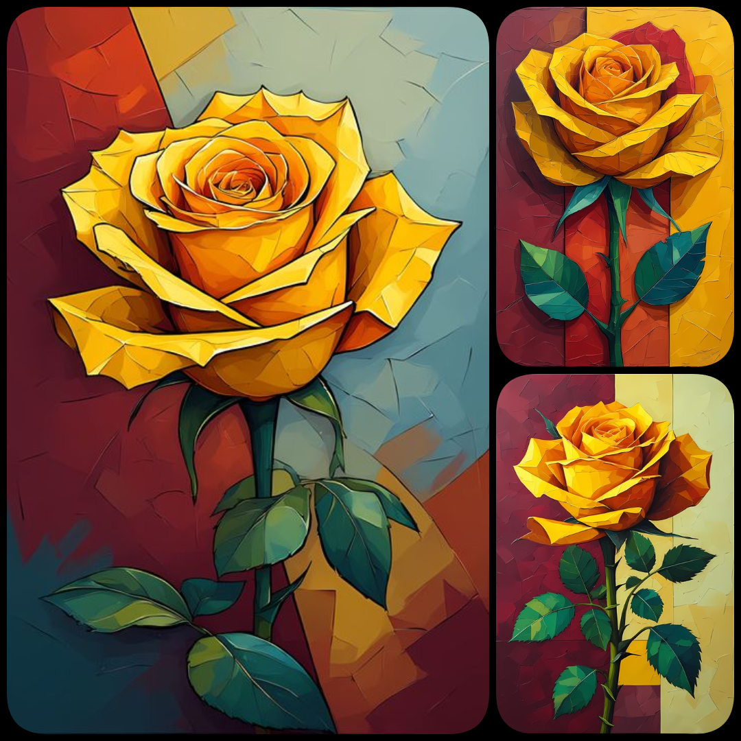 abstract art digital bundle, vibrant digital art, watercolor bonsai tree, bee purple iris art, yellow rose abstract, geometric abstract background, digital download art, printable wall art, bold abstract images, fashion textile design art, social media gr