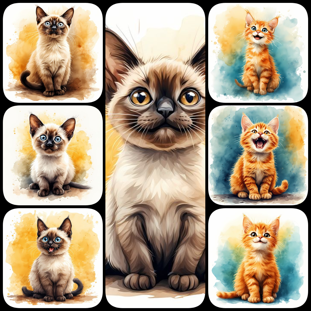 yellow animal art, geometric cat art, watercolor cows with sunflowers, abstract hadada ibis art, textured wolf painting, vector silhouette horses, watercolor cats teal background, abstract doberman art, colorful giraffes vector, cat basket art, animal dig