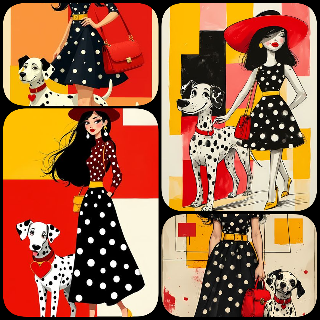 yellow PNG clipart, whimsical illustrations bundle, digital art download, birds and bees artwork, illustrated ladies PNG, high resolution digital art, quirky animal illustrations, fashionable character art, yellow background clipart, childrens book illus