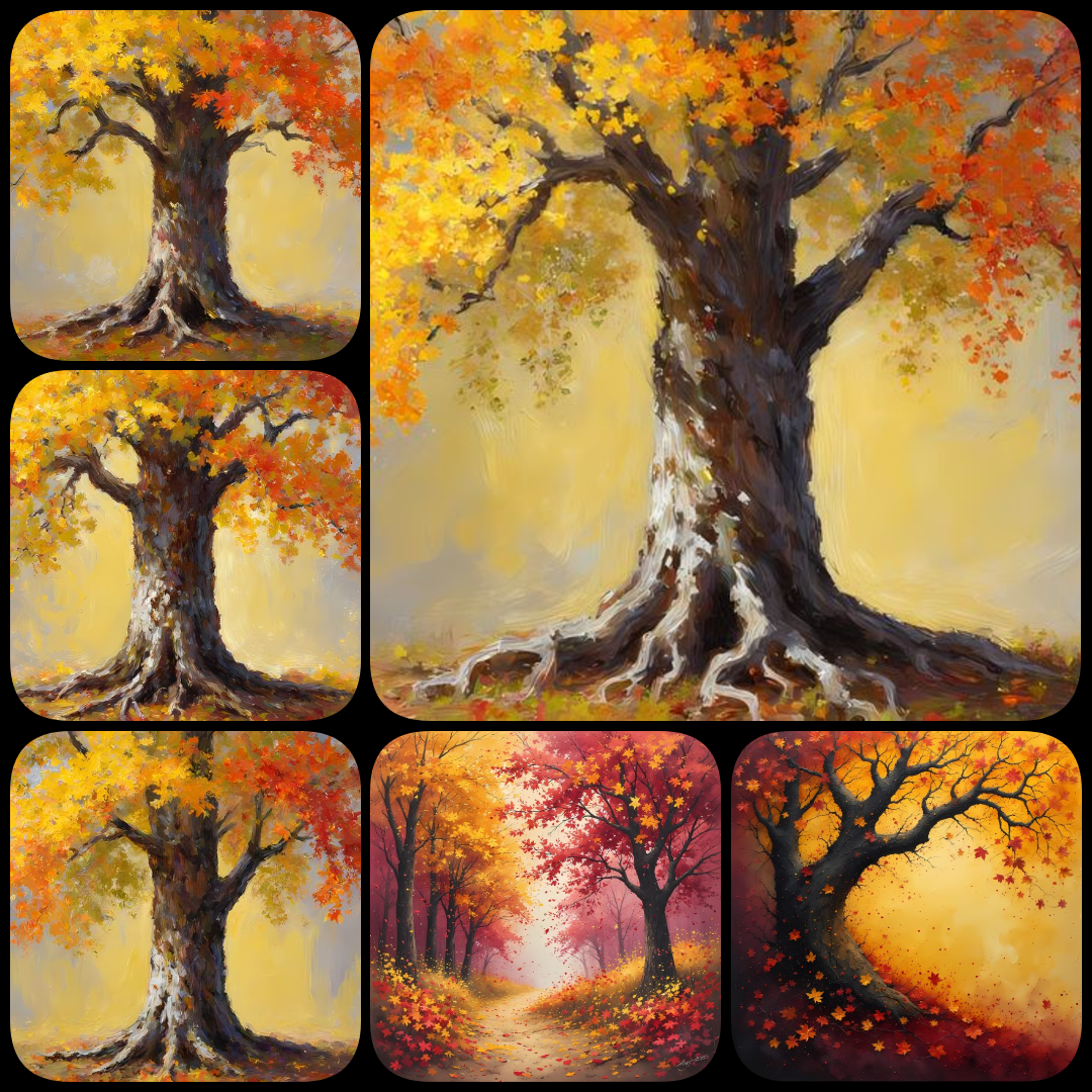 autumn nature clipart, yellow landscape PNG, fall lake illustration, watercolor autumn trees, golden hour digital art, yellow toned nature prints, high resolution autumn art, painterly forest scenes, sunset over lake art, minimal color landscape PNGs, fal