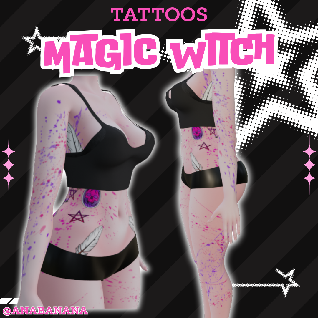 🧙‍♀️ Magic Witch Tatts | Vrbase Egirl