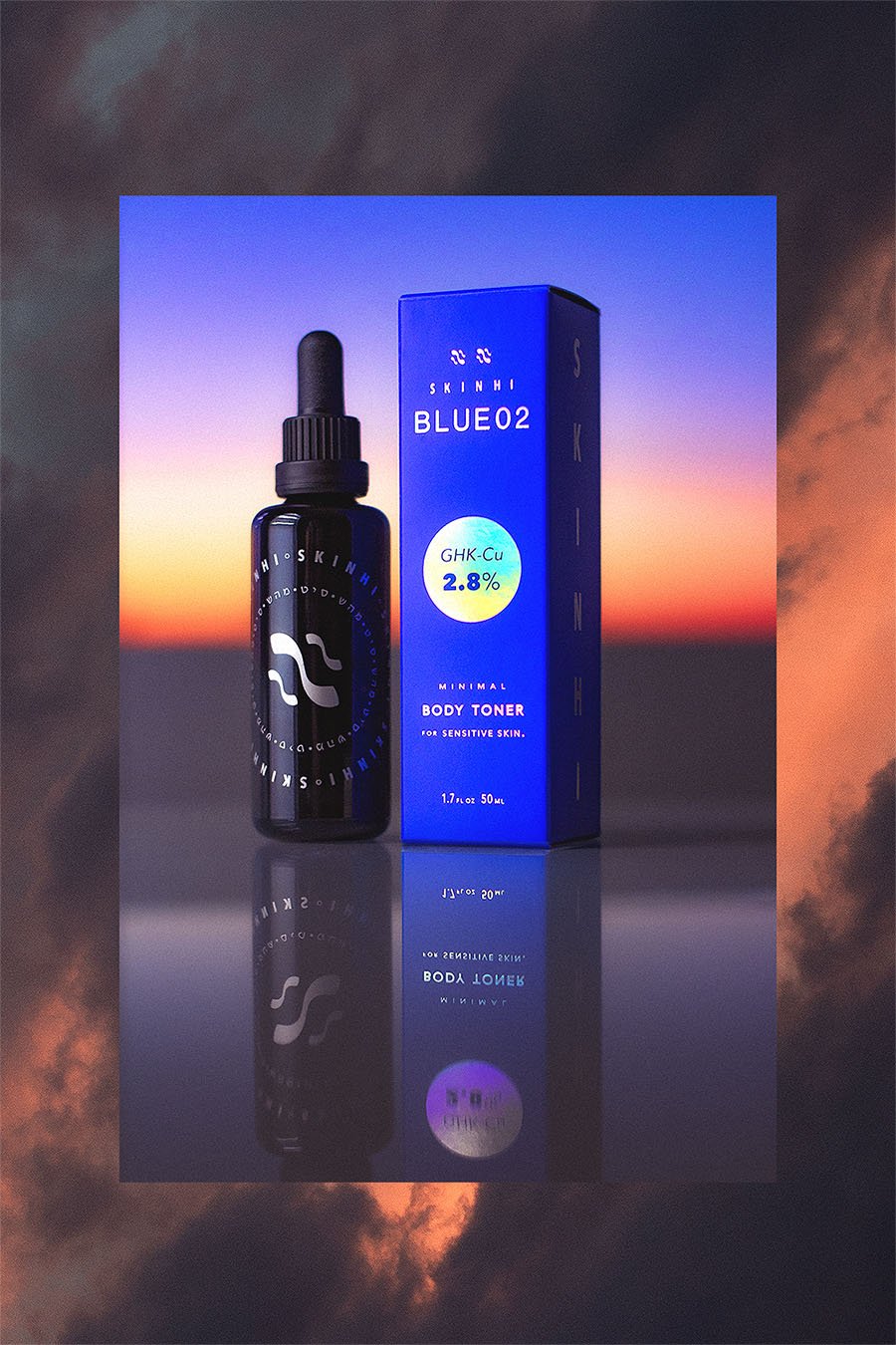 SKINHI BLUE02 box with glass dropper GHK-Cu 2.8%