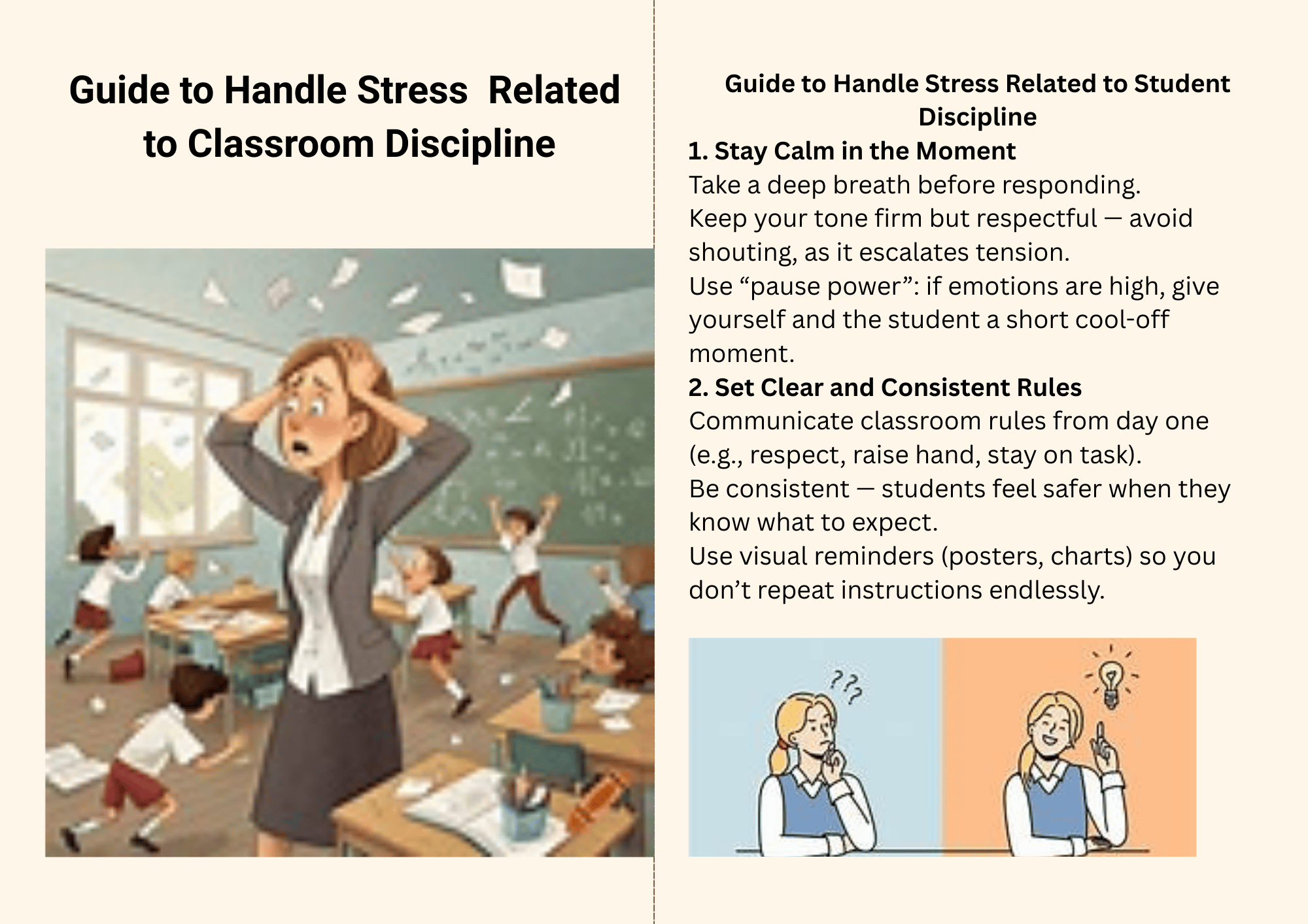 reading material on guide in handling stress inside the classroom - Payhip