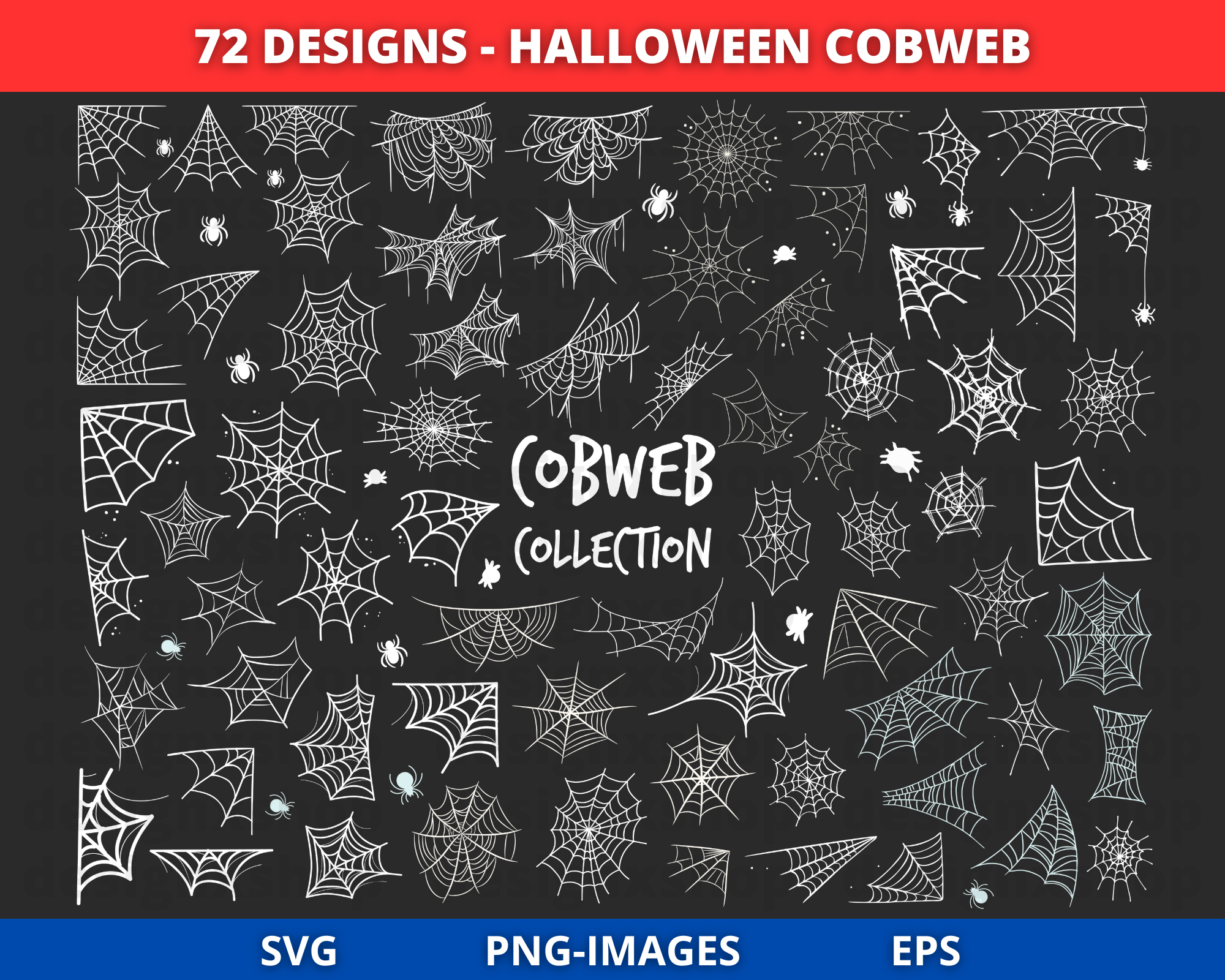 Halloween Cobweb clipart, Spider web SVG bundle, Cobweb svg, Halloween ...