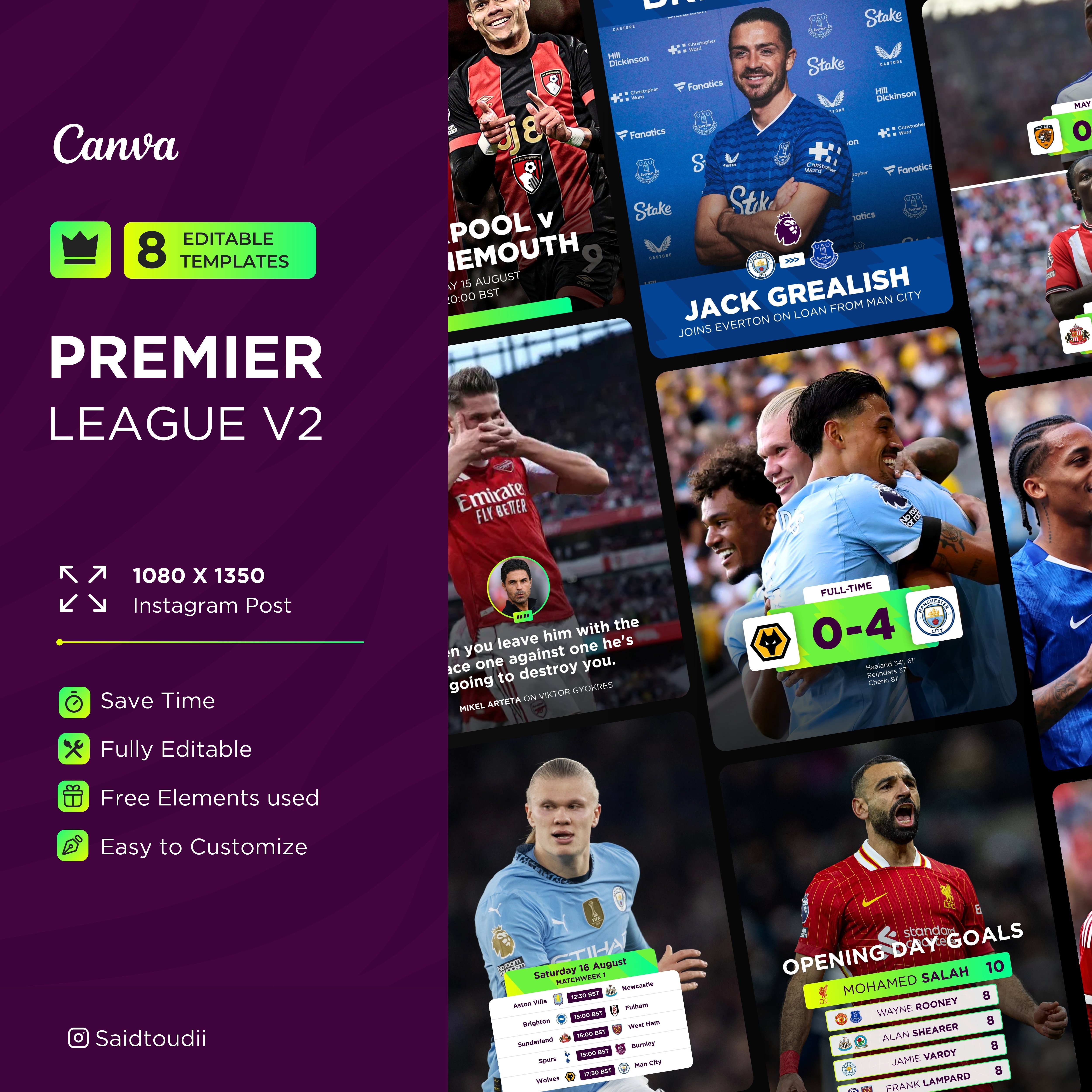 8 Canva templates Premier League v2 - Payhip