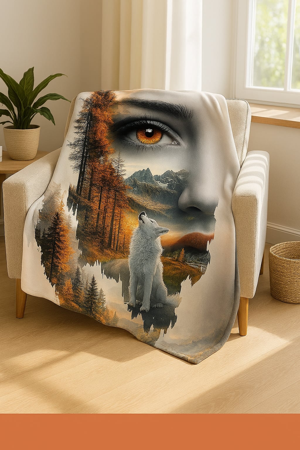 Microfleece Blanket Design Files Face Silohuette