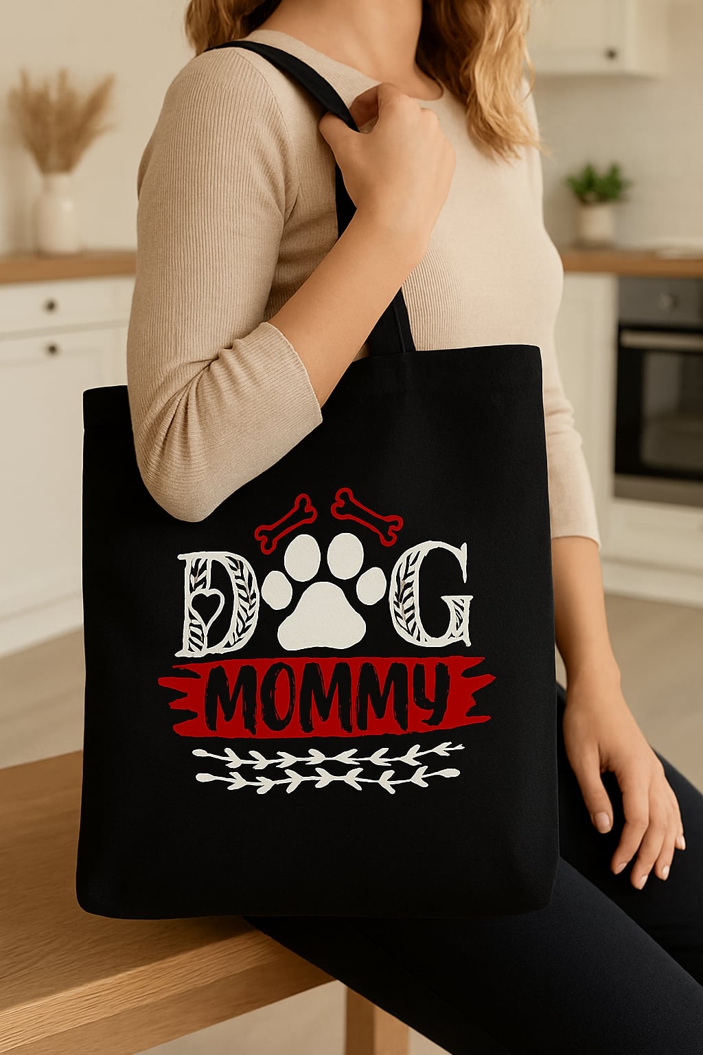 Dog Mommy Printable Designs for Proud Pet Parents Tote Bag