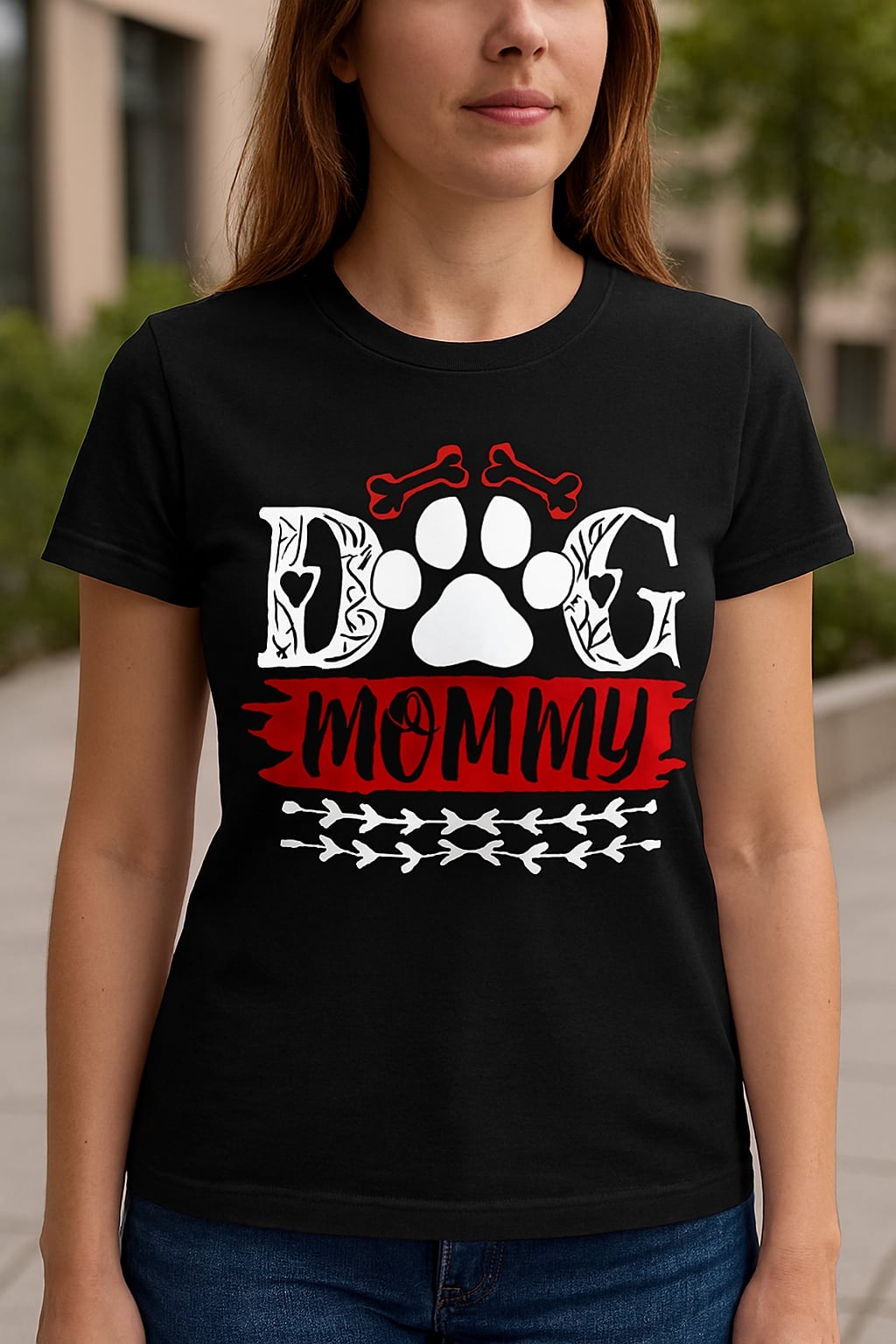 Dog Mommy Printable Designs for Proud Pet Parents T- Shirt