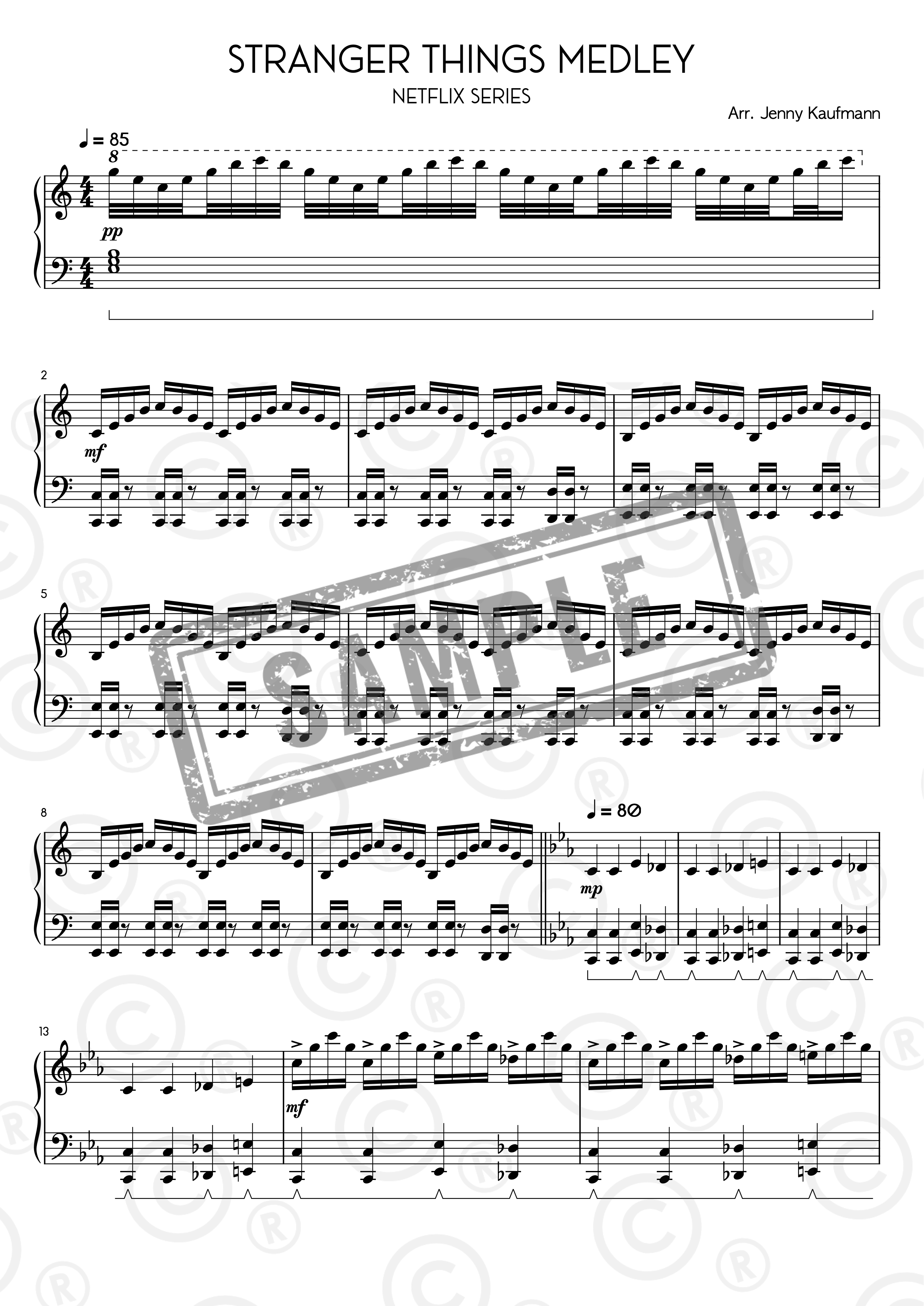 Stranger Things Piano Medley - Sheet Music - Payhip