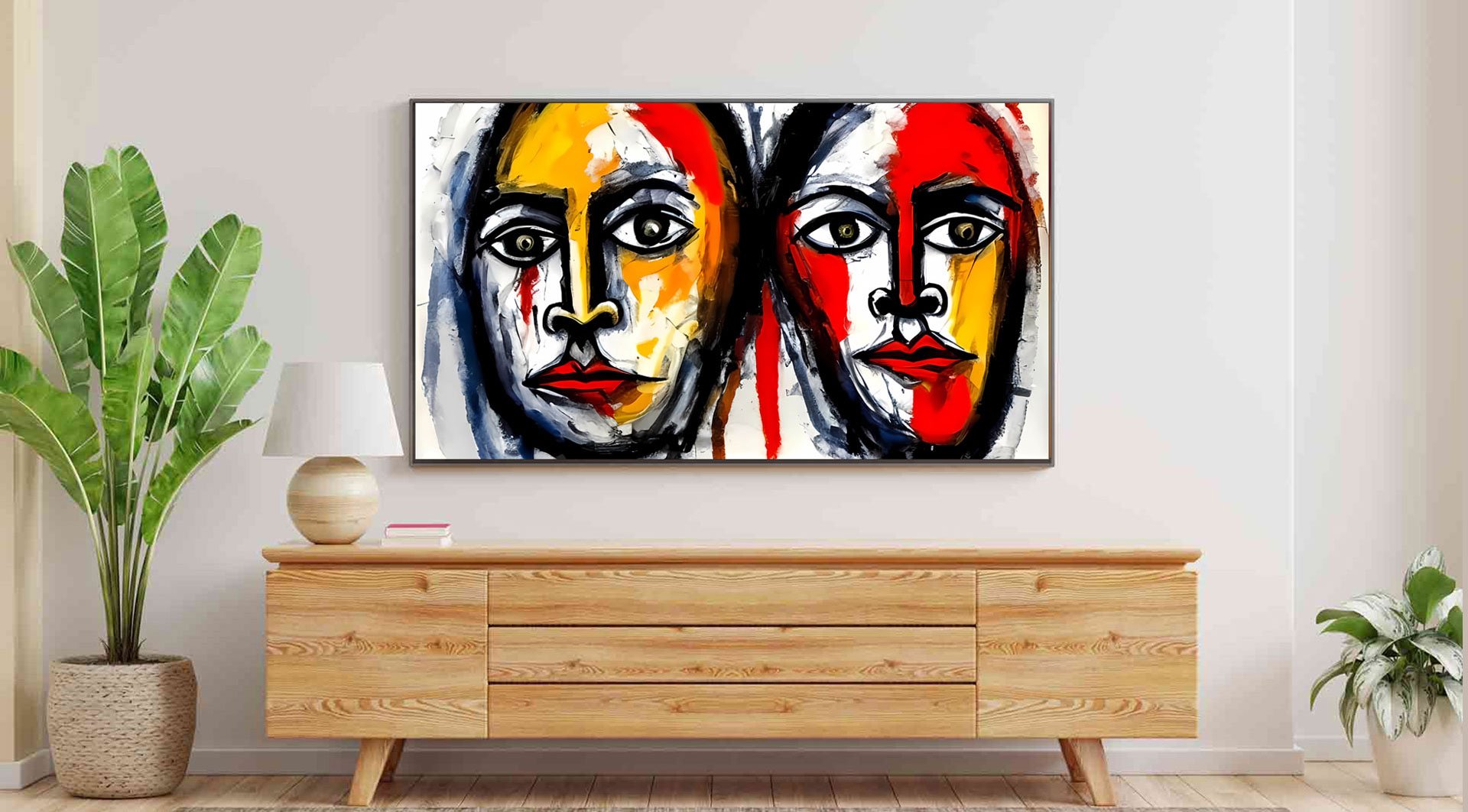 Download stylish digital artworks made for Smart TV frames and elevate your living space.