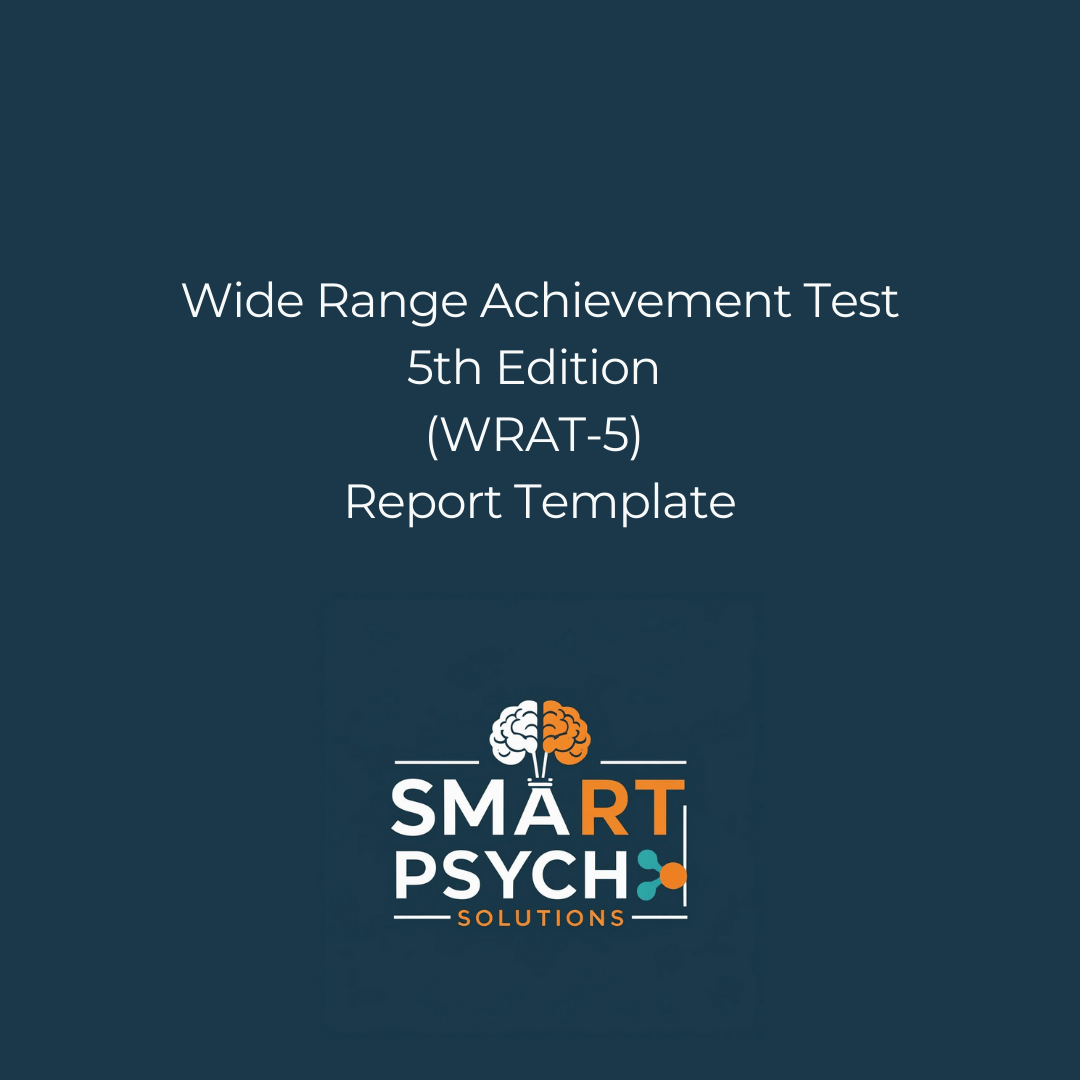 Wrat Example Wide Range Achievement Test, 5th Edition (WRAT-5) Report Template