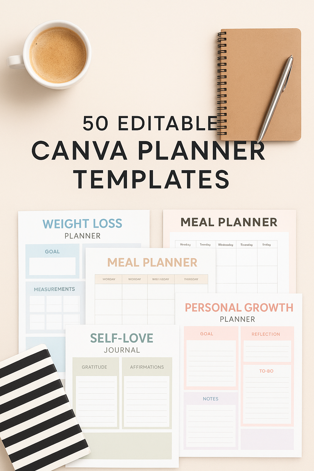 Canva Planner templates, planner,