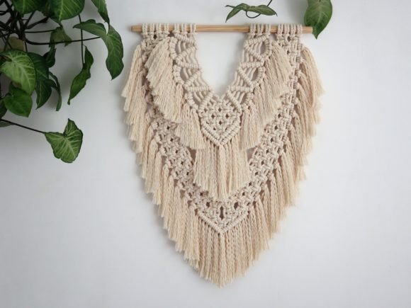 Macrame wall hanging PDF pattern (in English)