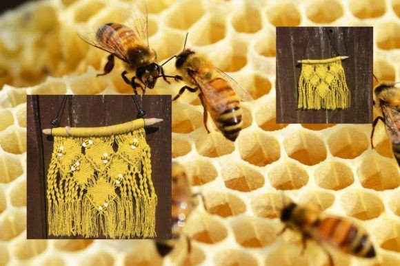 Macrame Bee Honeycomb PDF Pattern