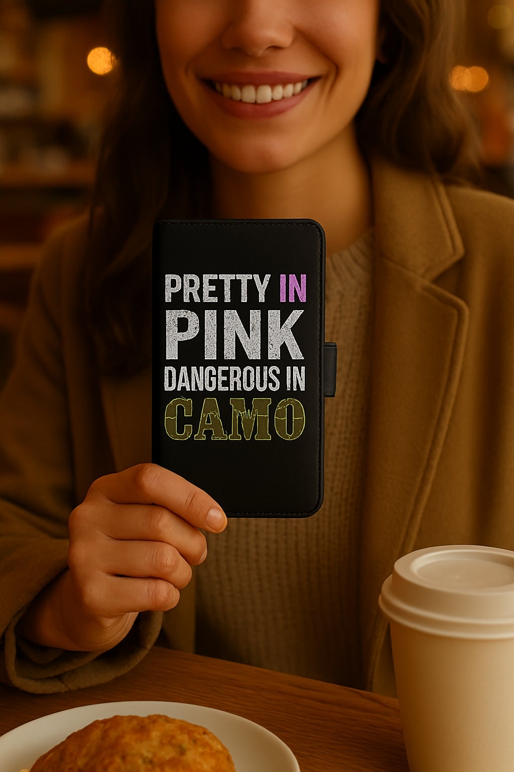Premium Wallet Case Templates You Can Download Today! Pink Camo