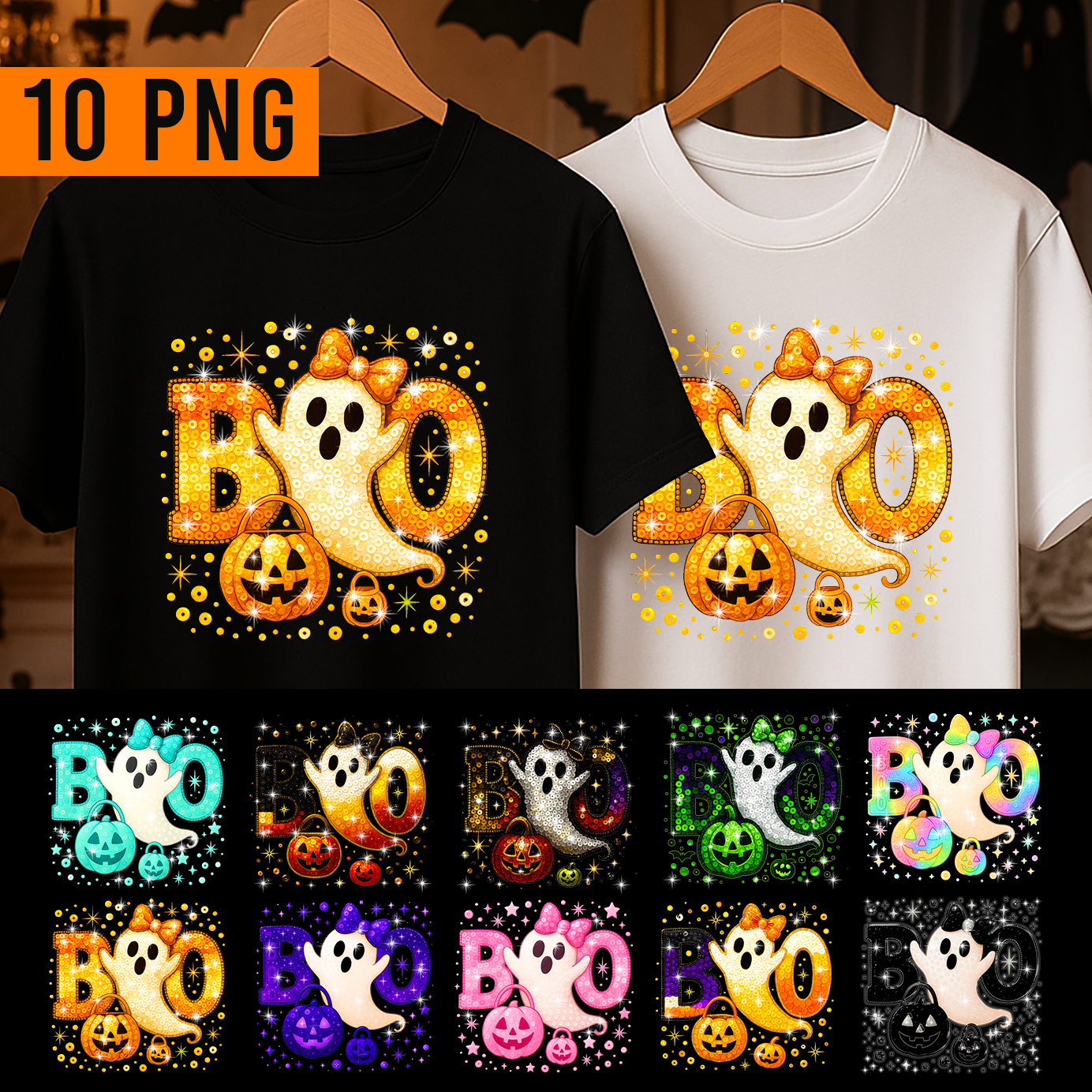 π Boo Halloween PNG Bundle β 10 Digital Designs π» - Payhip