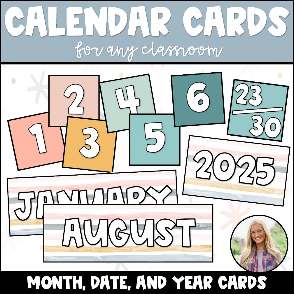 Calendar Number Cards