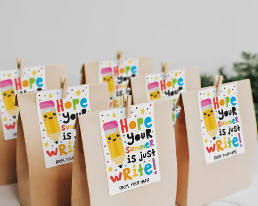 Hope Your Summer Is Just Write Gift Tags, End of Year Student Printable