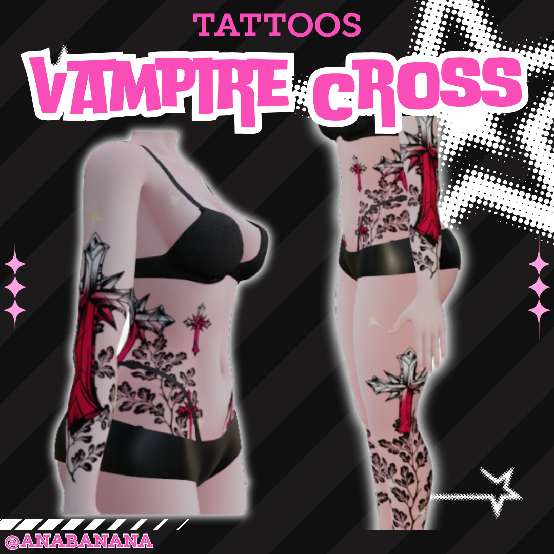 🧛 Vampire Cross Tatts | Vrbase Egirl