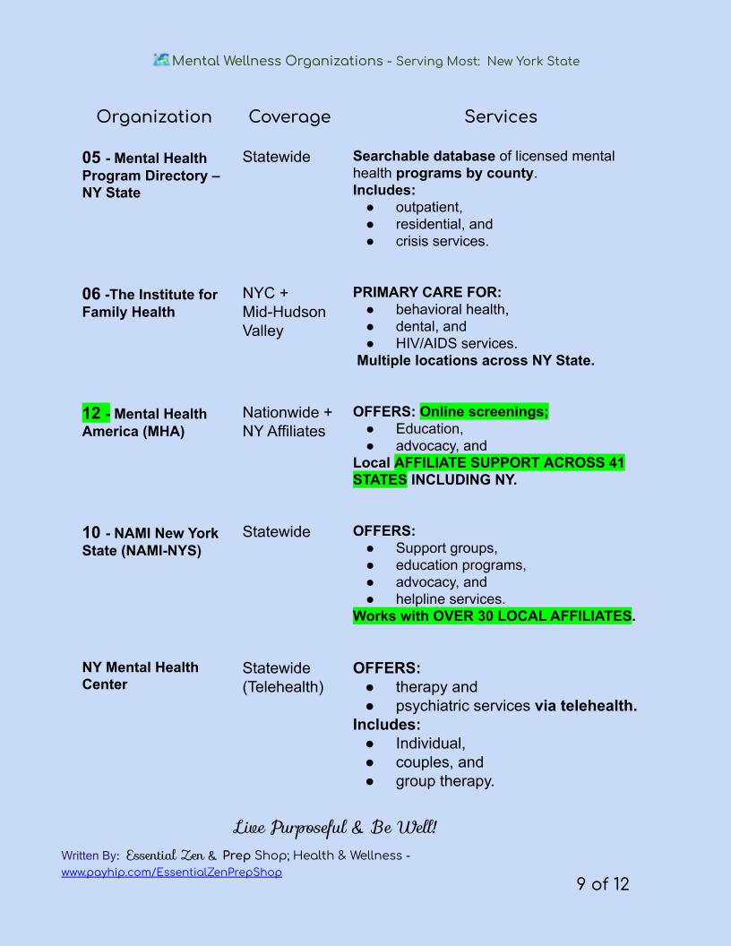 FREE RESOURCE GUIDE: 300+ Healthcare & Wellness Care Centers - Nationwide | Statewide; Licensed & Certified USA.