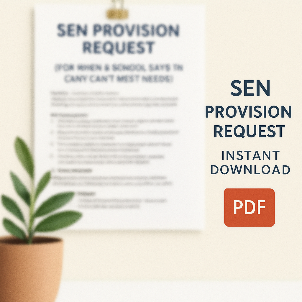 Cwc Sen Provision SEN Provision Request Letter – When Schools Say They Cannot Meet Needs ...