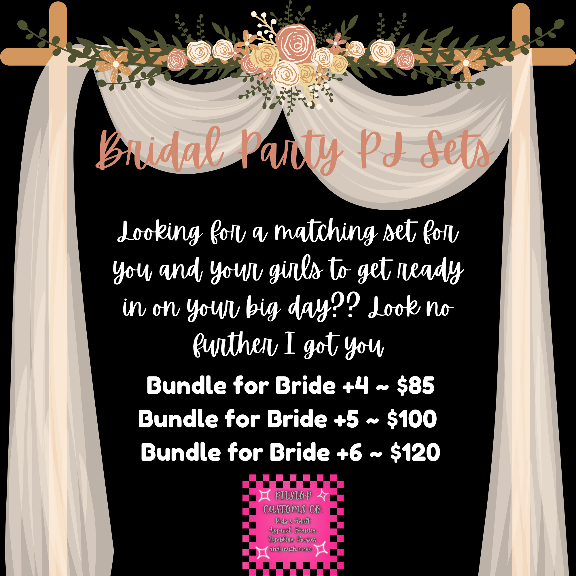 Bridal Party PJ Set Bundle (Bride 4) - Payhip