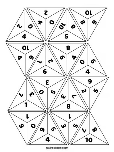 Make Ten Math Puzzle | Addition Facts Center, Critical Thinking Game |