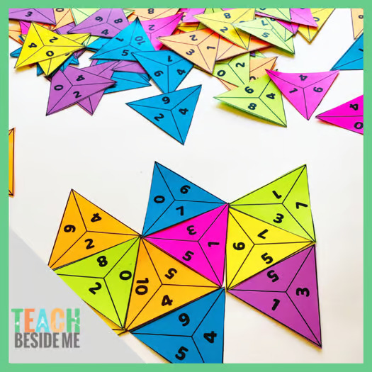 Make Ten Math Puzzle | Addition Facts Center, Critical Thinking Game |