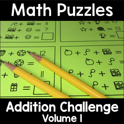 Math Logic Puzzles Addition CHALLENGE Vol. 1