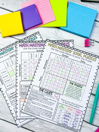 Math Logic Puzzles for Critical Thinking and EnrichmentMath Logic Puzzles for Critical Thinking and Enrichment