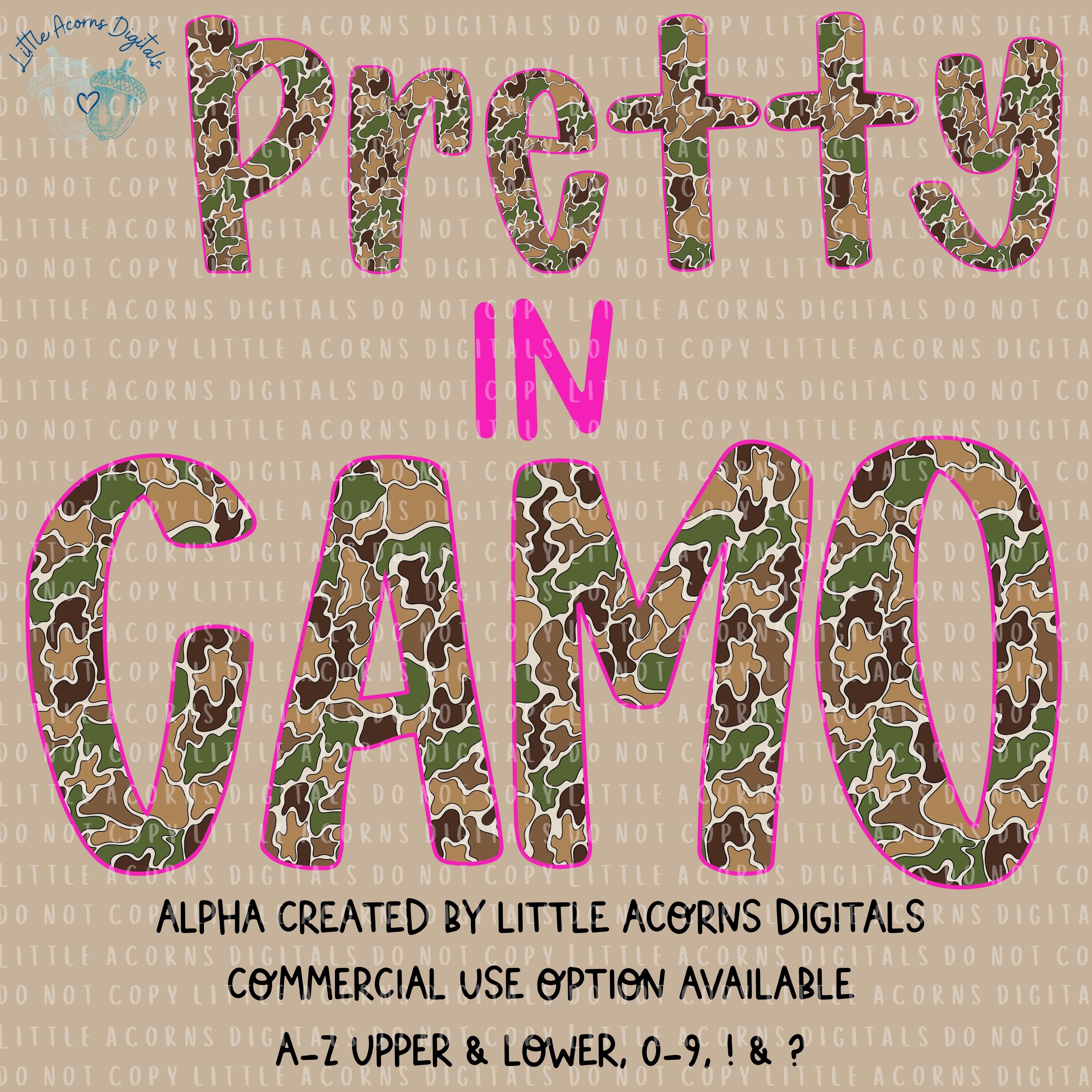 Pretty in Camo Alpha - Payhip