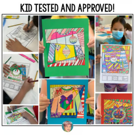 !!Teacher Timesaver!! NO PREP Ugly Holiday Sweater Coloring Pages + Writing