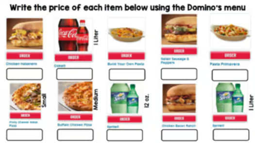 Life Skills Menu Math, Reading, and Money Practice - Ultimate Bundle Pack!