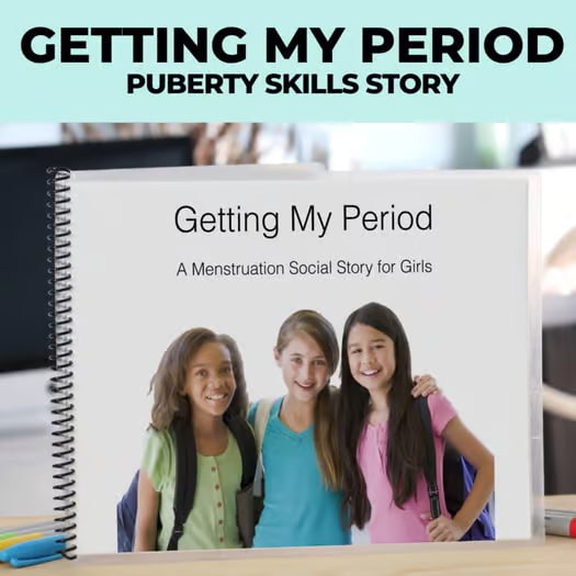 Getting My Period Social Skills Story | Puberty & Menstrual Education
