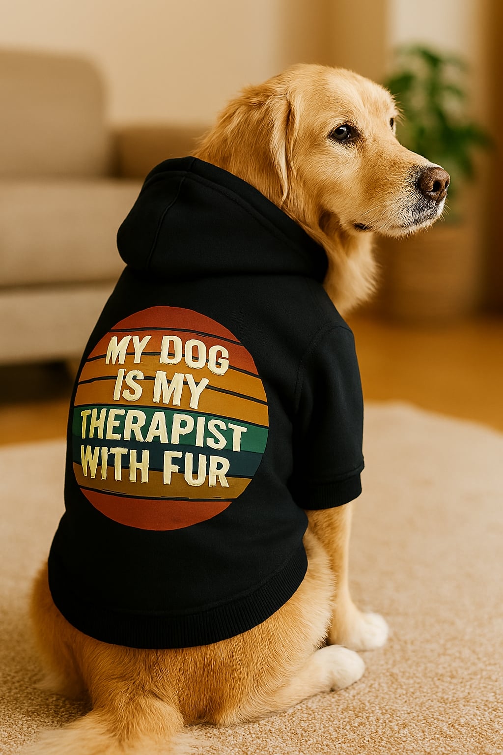Stylish Dog Hoodie Designs Therapist
